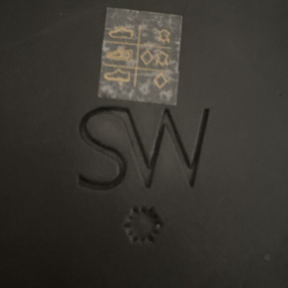 Stuart Weitzman Contempo Thong Toe Flatform Sandal Platform Wedge Black 9.5 - Picture 11 of 11